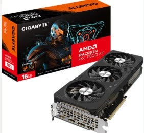 Gigabyte RX 7600 GAMING XT OC grafikkort (16GB GDDR6 RAM)