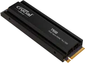 Crucial T500 1TB med värmespridare
