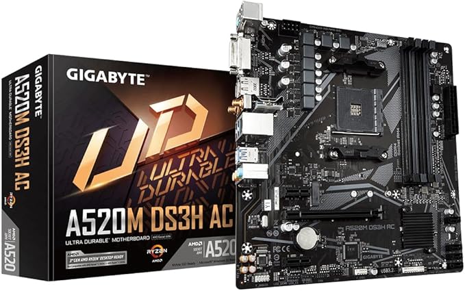 GIGABYTE A520M DS3H AC